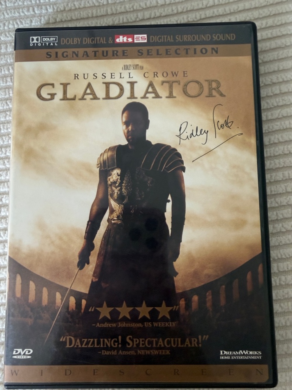 Gladiator (Widescreen) - Signature Selection DVD - Gold/Tan Cover